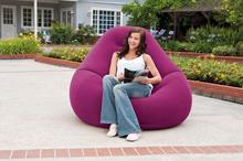 Intex  68584 Inflatable Deluxe Beanless Bag Chair, Dark Purple