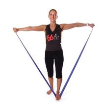 66fit TPE Exercise Band X 1.5M & DVD  - RED - LEVEL 2