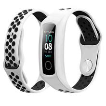 Huawei Honor band 4 Smart Sports Bracelet, breathable Replacement sports strap - Black Gray