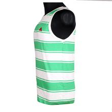 Green / White Striped Tank Top for Men