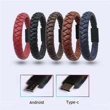 Bracelet USB Cable for Samsung S9 S8 Type C Micro usb Fast