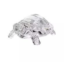 Chinese Feng Shui Tortoise Turtle Statue, Crystal Glass Statue(8.5 x 12cm)
