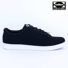 Caliber Shoes Black Lace Up Casual Shoes For Men - ( 534 SR )