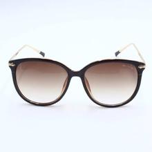 Tom Hardy B80-09 Round Lens Cat Eye Sun Glasses - Brown