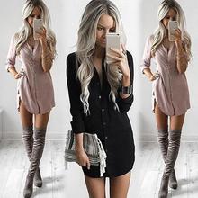 arrival Women Sexy Long Sleeve Shirt Casual Blouse Loose