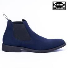 Caliber Shoes Blue Chelsea Boots For Men - ( 481 SR )