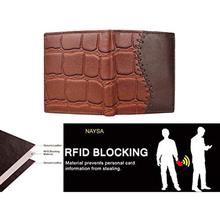 Naysa Stylish RFID Protected Genuine Leather Wallet for