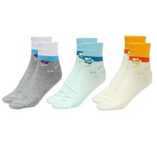 Happy Feet Pack of 6 Pairs of 100% cotton Printed Socks for Ladies (2009)