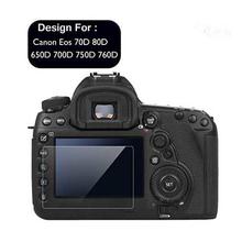 Camera  Tempered Glass Screen Protector for Canon 650D 70D 700D 750D 760D 80D