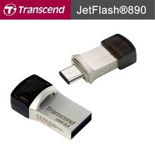 Transcend JF890S 16GB Type C USB 3.0 OTG Pen Drive - (Silver)