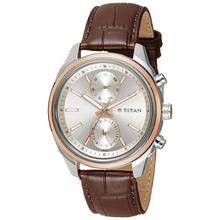 Titan Neo Silver Dial Multifunction Watch for Men - 1733KL02