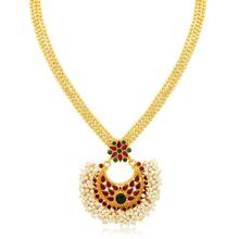 Sukkhi Glimmery Gold Plated Necklace Set for Women