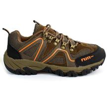 Brown/Orange Trekking Shoes For Men - 7018