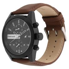 Fastrack  3165Nl01 Black Dial Casual Analog Watch For Men - Brown