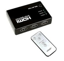 3 Port High Speed HDMI Switch With IR Wireless Remote Control Supports 3D 1080p