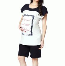 Pregnant & Still Fabulous Tee" Slogan Maternity Tee 5323 [Designed for the Pregnancy period with no compromise in style]