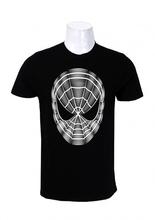 Wosa -Spiderman Black Print Half Sleeve Tshirt for Men