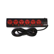 Star LH-8686 6 Socket Extension Cord - Black