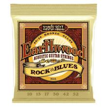 Ernie Ball Earthwood Rock And Blues W/Plain G 80/20 Bronze Acoustic Guitar Strings