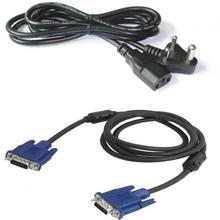 Combo of VGA and Power Cable for Computer CPU Monitor Cable