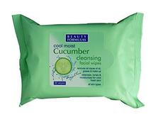 Beauty Formulas Cool Moist Cucumber Cleansing Facial Wipes