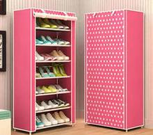 Shoe Rack 8-Layer 7-Grid Non-Woven Fabrics Shoe Storage For Home Furniture- Assorted Color