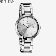 Titan 2480Sm07 Silver Dial Analog Watch For Women - Silver