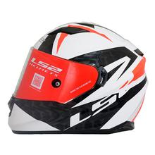 LS2 Stream Commander Full Helmet [White/Black/Red]