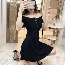 Black One Piece T-shirt Styled Dress for Girls