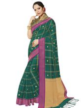 Stylee Lifestyle Green Banarasi Silk Jacquard Saree - 2319