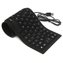 Foldable USB Wired Standard Waterproof Rollup Keyboard For PC Notebook Laptop & Mobile
