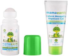 Mamaearth Natural Anti Mosquito Body Roll On, 40ml & Natural Mosquito Repellent Gel, 50ml Combo