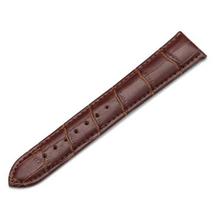 FashionieStore Men's wristwatch 22mm Men Alligator Crocodile Grain Leather Strap Wristwatch Watch Band Brown