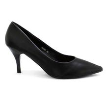 DMK Black Matte Pump Heel Shoes For Women - 98598