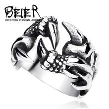 Unique Dragon Claw Ring For Men Fashion Stainless Steel