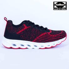 Caliber Shoes Black/Red Ultralight Sport Shoes for Women - ( 630 )