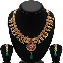 Sukkhi Enchanting Gold Plated Necklace Set For Women