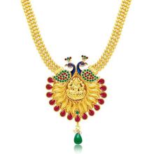 Sukkhi Attractive Laxmi Temple Peacock Gold Plated