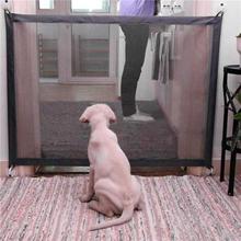 Dropshipping 2018 Dog Gate The Ingenious Mesh Magic Pet Gate For Dogs Safe Guard and Install Pet Dog Safety Enclosure Dog Fences