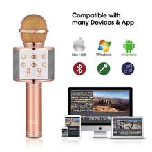 Ws-858 Wireless Bluetooth Microphone Recording Condenser Handheld Microphone Stand With Bluetooth Speaker Audio Recording