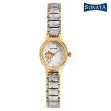 Sonata 8085BM02 White Dial Analog Watch For Women