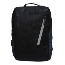 POSO Black Solid Laptop Backpack - Unisex