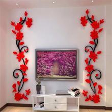 3D Acrylic Wall Sticker flower For Living Room Decoration  Small size