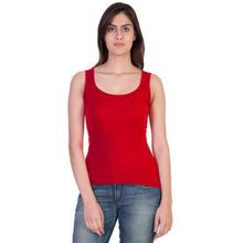 Black Solid Tank Top For Women