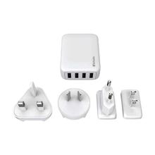 Verbatim 4-Port USB Travel Charging Adapter - White