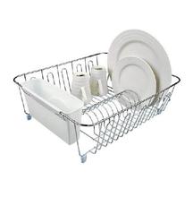 Large Metal Dish Drainer with Caddy & Tray