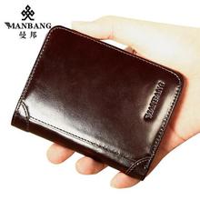 ManBang Classic Style Wallet Genuine Leather Men Wallets Short Male