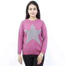 Star Designed Round Neck Sweater For Women (LL-1814)