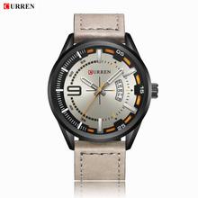 CURREN 8295 Men's Stylish Quartz Analog PU Band Wrist Watch with Calendar