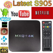 MXQ 4K Smart TV Box Android Media Player WIFI / LAN / HDMI / DLNA